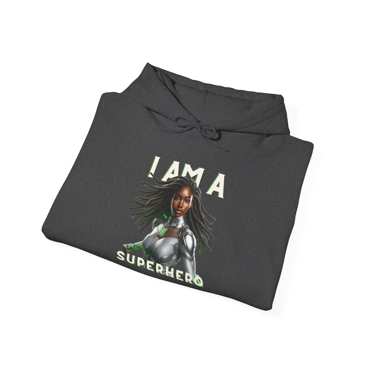 THE SILVER SOLDIER HOODIE | BLACK FEMALE SUPERHERO | OMEGA LEVEL PROTECTOR