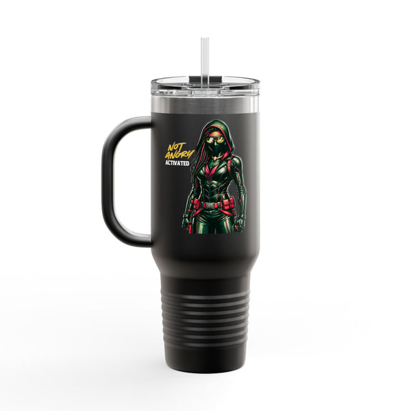 Not Angry. Activated. | 40oz Insulated Tumbler | Female Women Vigilante Collection Not Angry. Activated. | 40oz Insulated Tumbler | Female Women Vigilante Collection