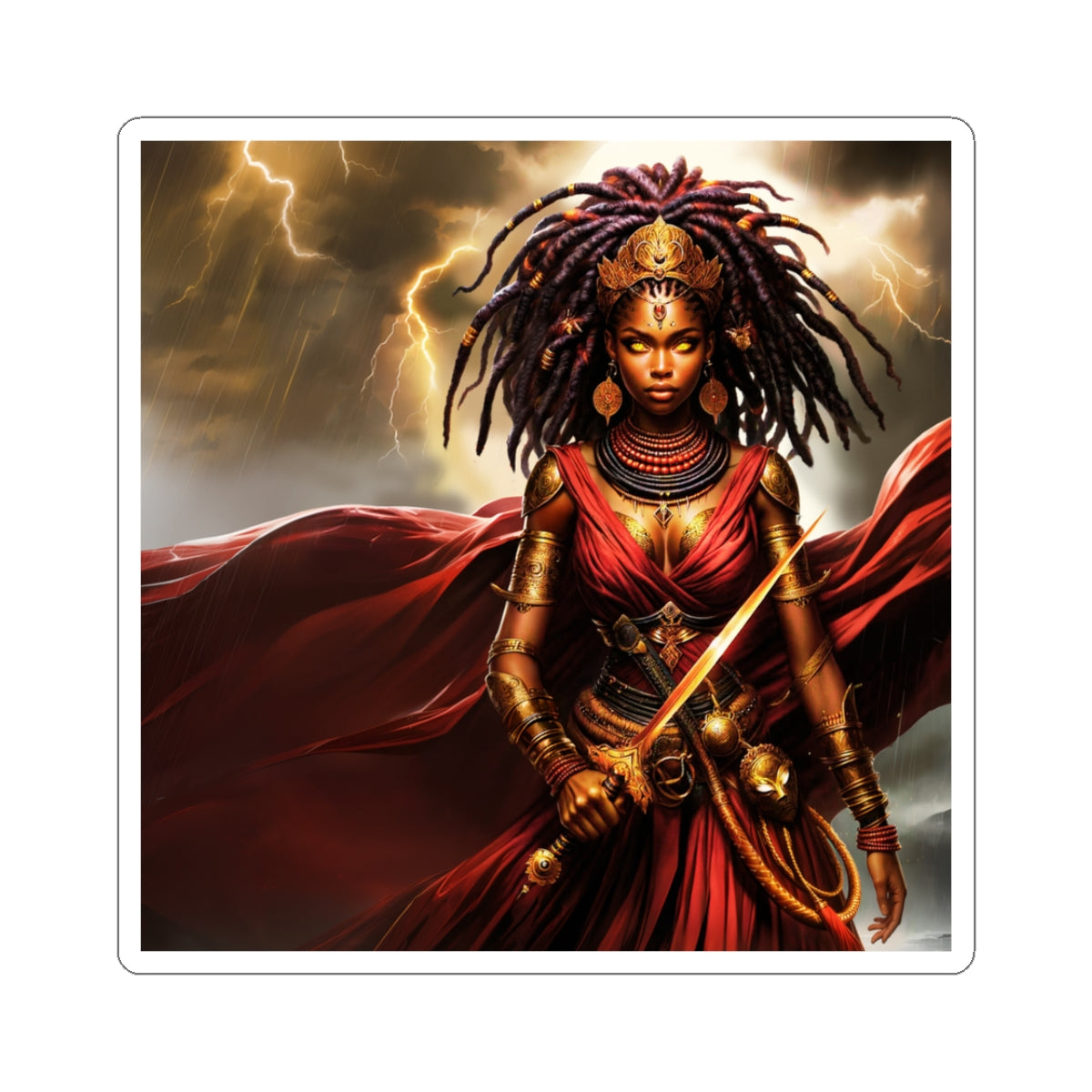 OYA IN TRADITIONAL COLORS | Kiss-Cut Stickers | SENTINEL SUPERHERO VIGILANTE COLLECTION
