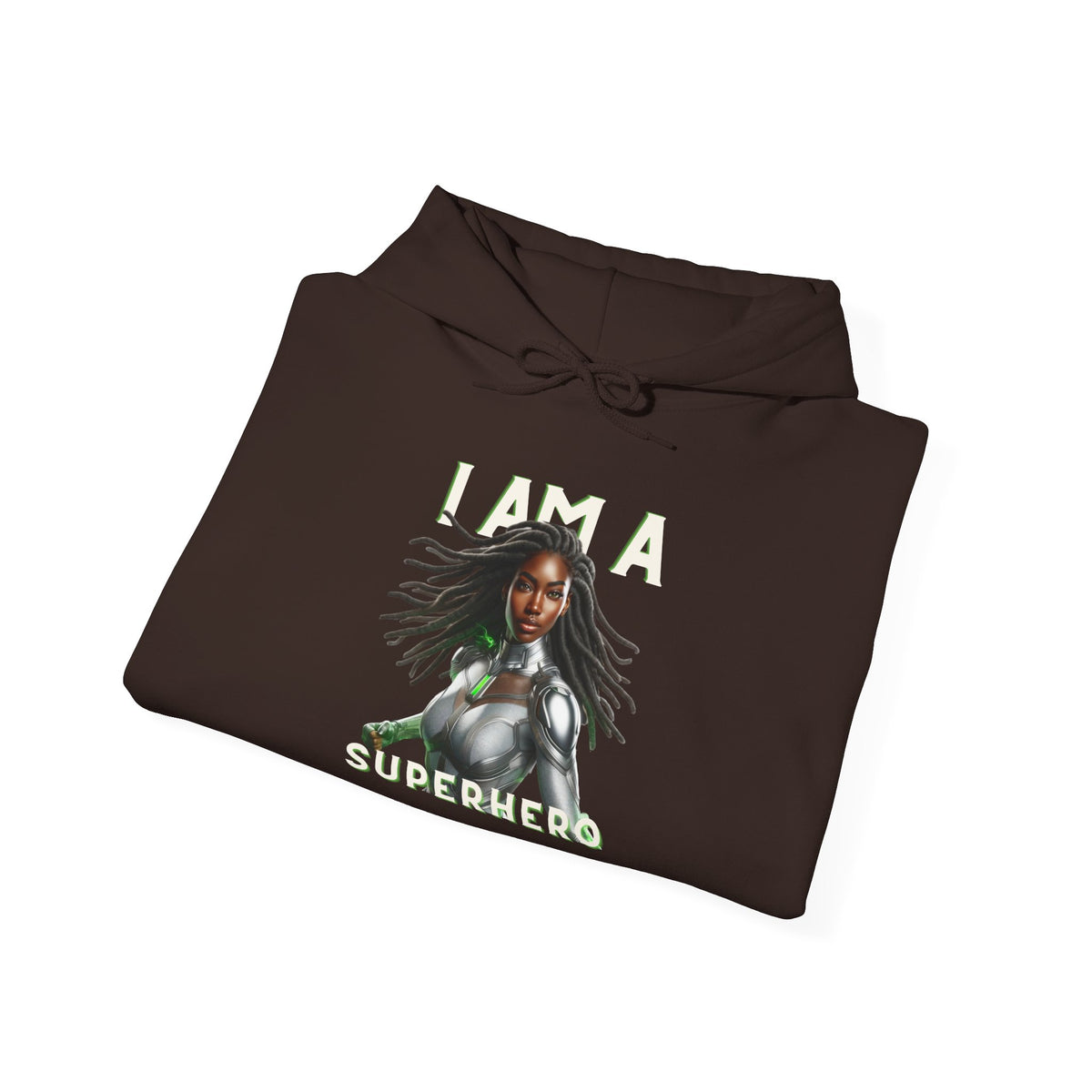THE SILVER SOLDIER HOODIE | BLACK FEMALE SUPERHERO | OMEGA LEVEL PROTECTOR