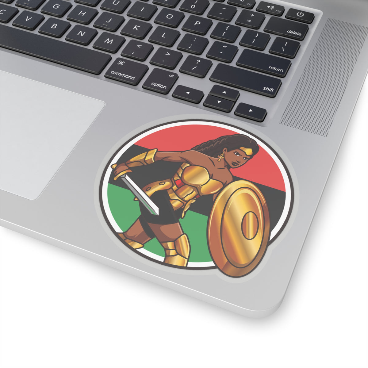 BADASS WARRIOR WOMAN | Kiss-Cut Stickers | African American Stickers