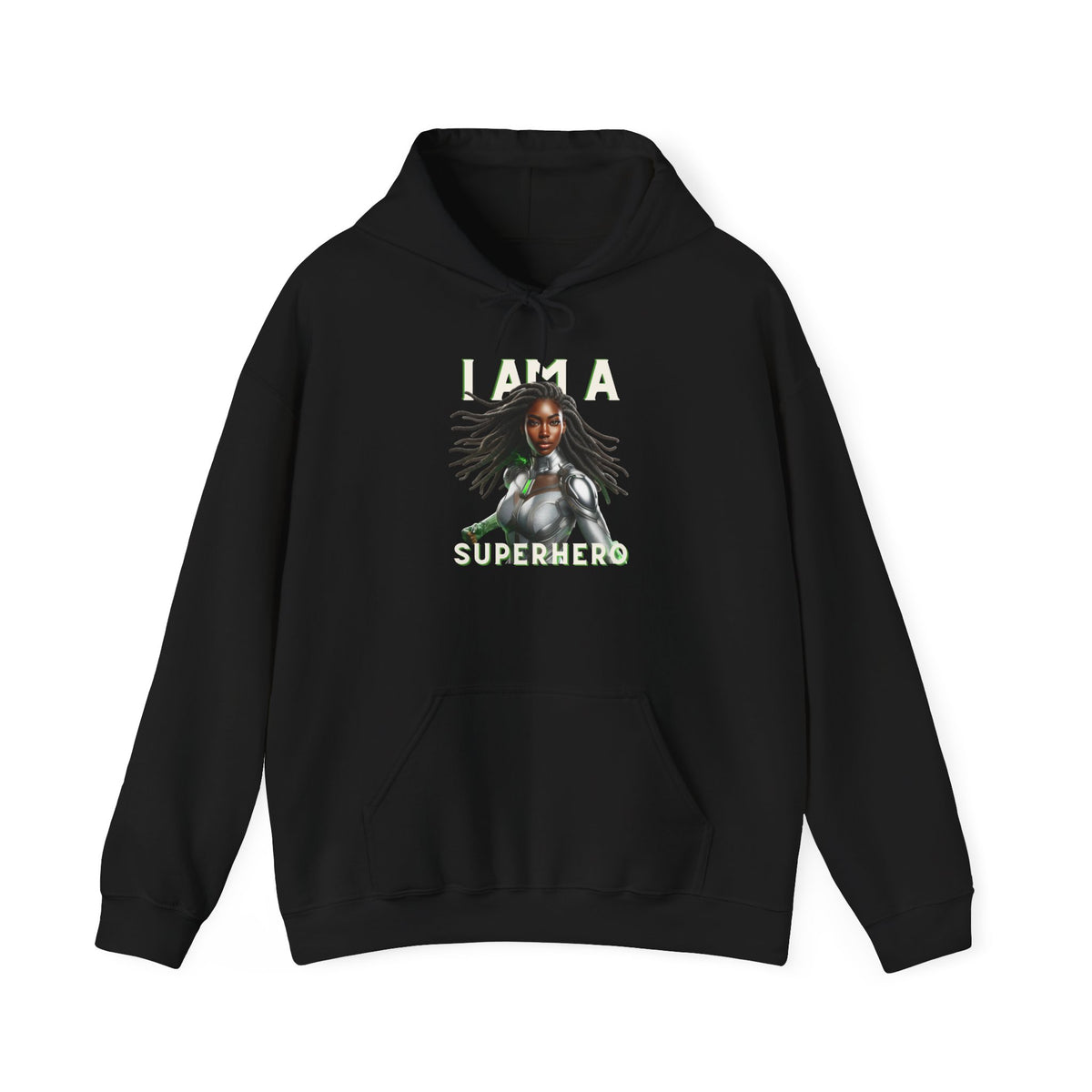 THE SILVER SOLDIER HOODIE | BLACK FEMALE SUPERHERO | OMEGA LEVEL PROTECTOR