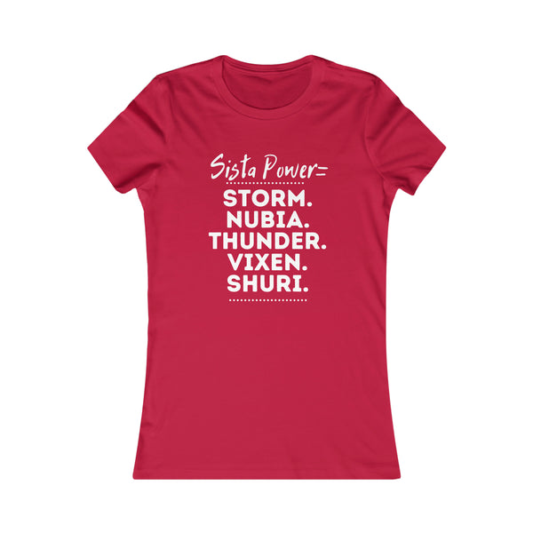 Sista Power Superhero NAMES | Adult Women's Favorite Tee | African American T-Shirt Sista Power Superhero NAMES | Adult Women's Favorite Tee | African American T-Shirt