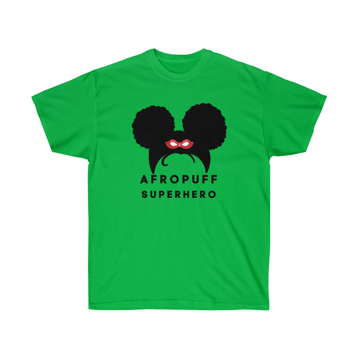 Afro Puff Superhero | Adult Unisex Ultra Cotton Tee | Superhero Fashion