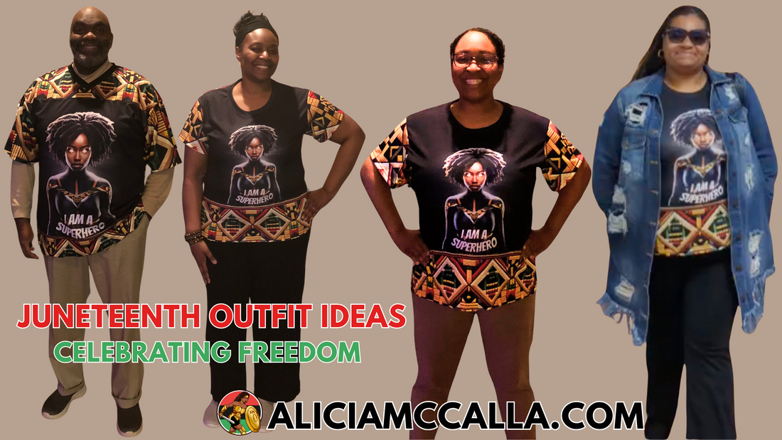 Black History 365 Collection Members wearing Kente Superhero