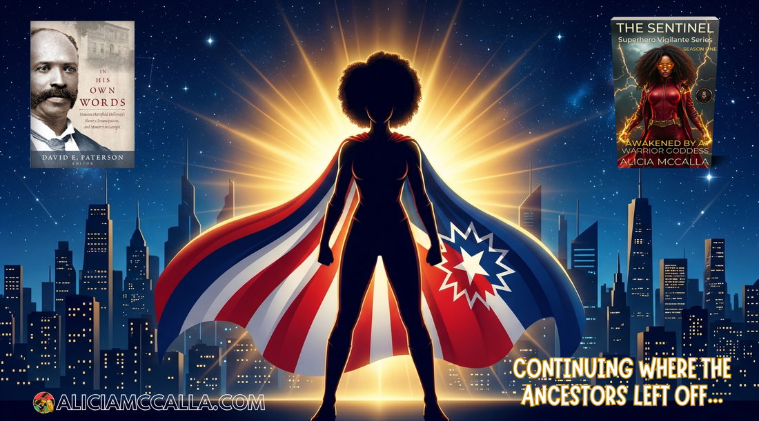 Black Woman Juneteenth Superhero Continuing Where My Ancestors Left Off