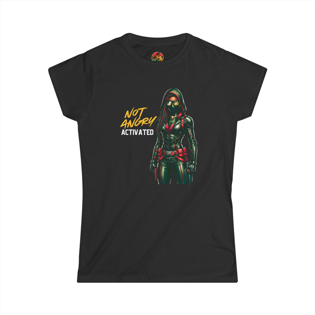 Street Justice Vigilante | Adult Women's Softstyle Tee | Black Women Vigilante Collection