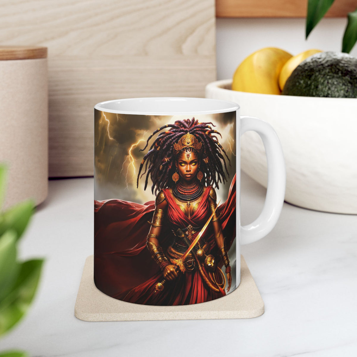 OYA IN TRADITIONAL COLORS  | Ceramic Mug, (11oz, 15oz) | SENTINEL SUPERHERO VIGILANTE COLLECTION