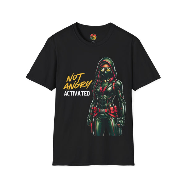 Black Woman Vigilante | Adult Unisex Softstyle T-Shirt  | Street Justice Fashion
