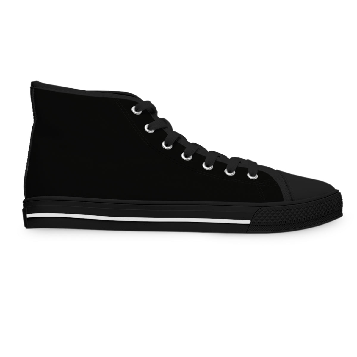 BADASS WARRIOR WOMAN | Women's High Top Sneakers | Black Girl Nerd Fandom Fashion