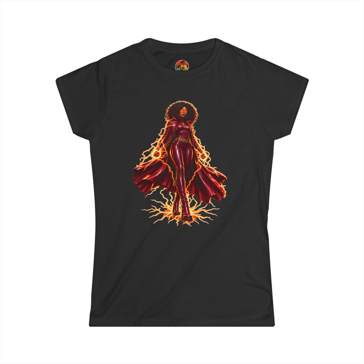 Tia Jackson The Sentinel Women’s Graphic Tee | Black Woman Superhero
