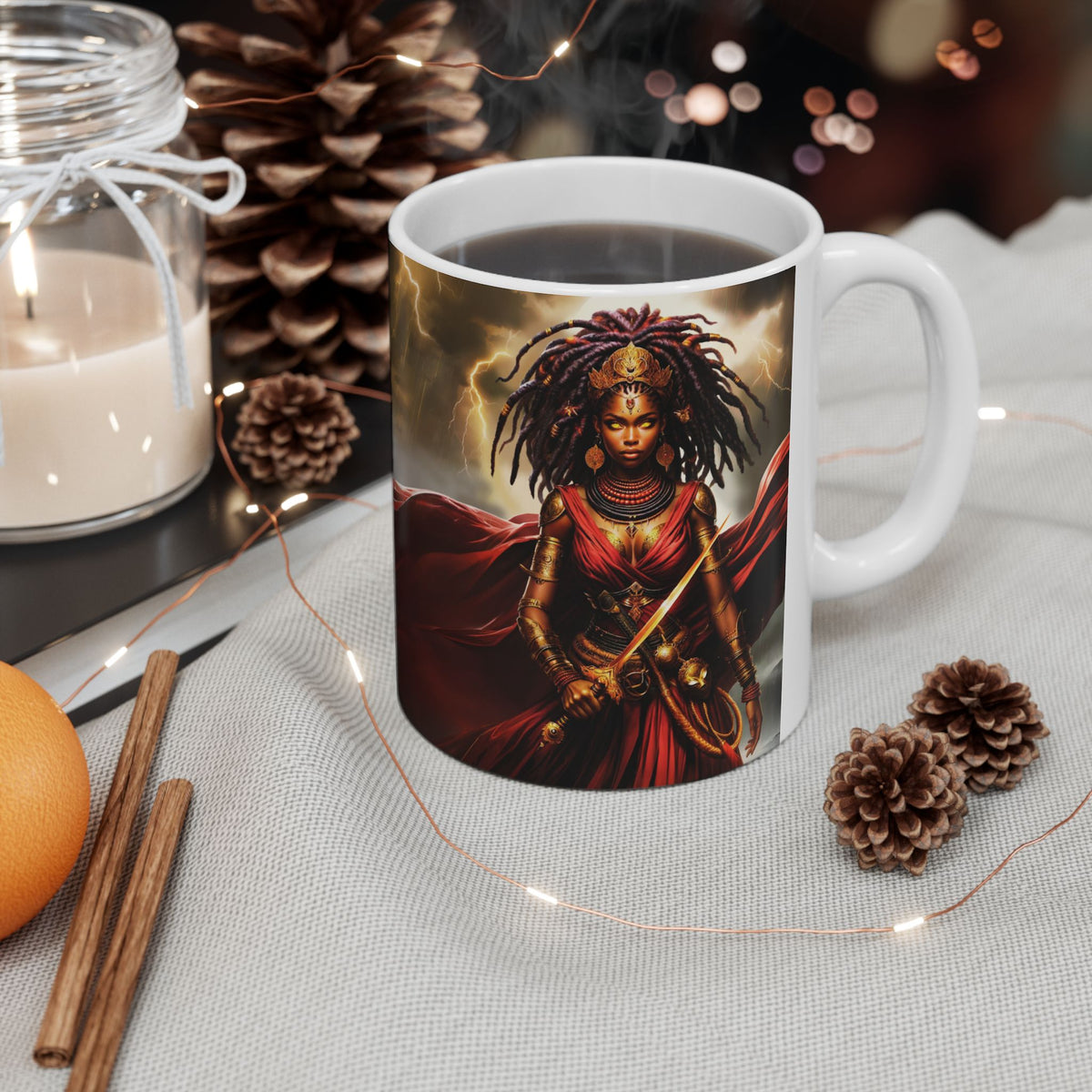 OYA IN TRADITIONAL COLORS  | Ceramic Mug, (11oz, 15oz) | SENTINEL SUPERHERO VIGILANTE COLLECTION