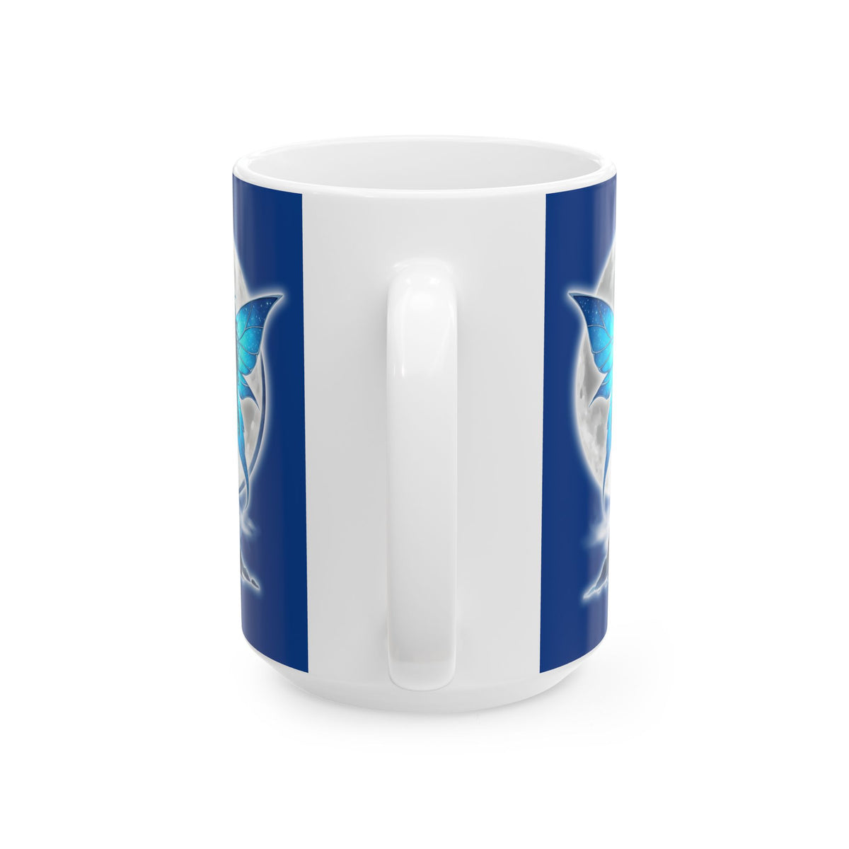 Celestial Blue Fairy Warrior | Ceramic Mug, (11oz, 15oz) | Black Fae Day Collection