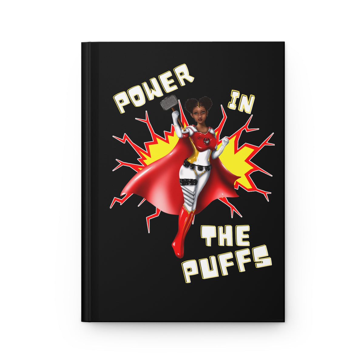 Power in the Puffs Superhero |   Hardcover Journal Matte | Superhero Accessories