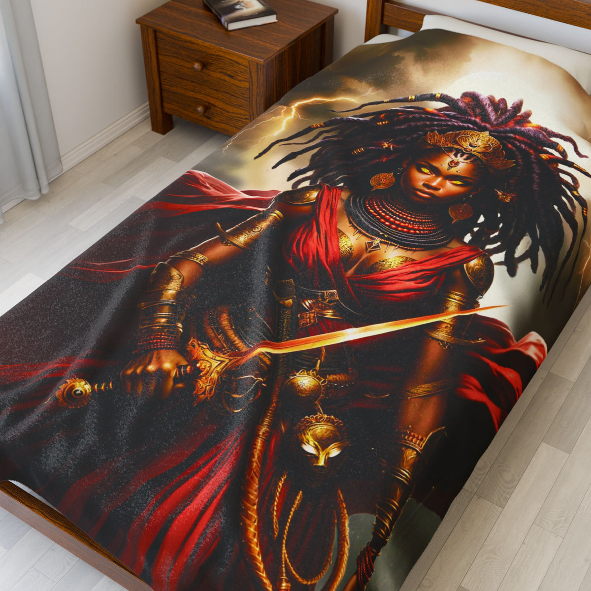 OYA WARRIOR GODDESS | Velveteen Reading Blanket
