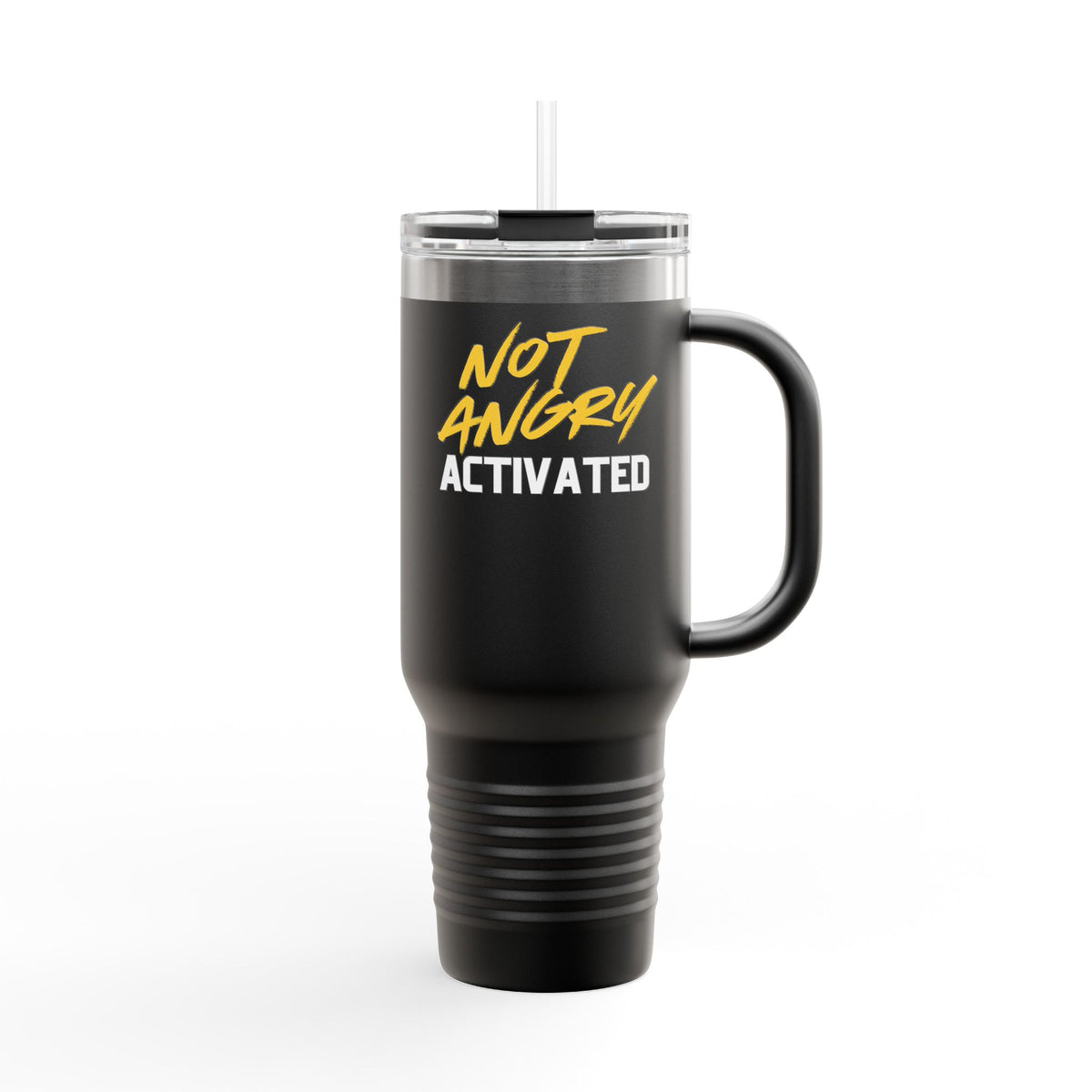 Not Angry. Activated. | 40oz Insulated Tumbler | Female Women Vigilante Collection