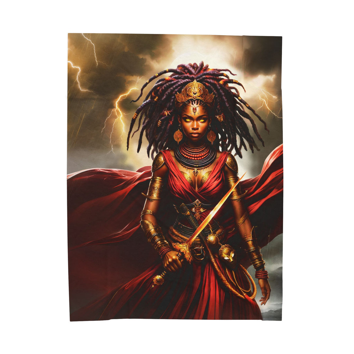 OYA WARRIOR GODDESS | Velveteen Reading Blanket