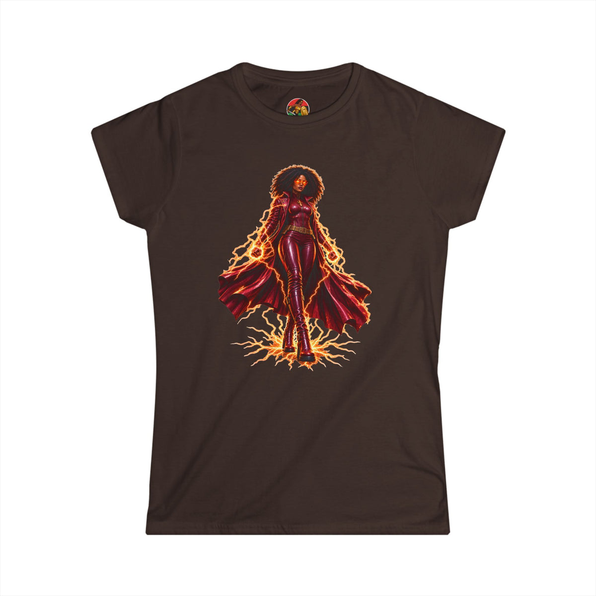 Tia Jackson The Sentinel Women’s Graphic Tee | Black Woman Superhero