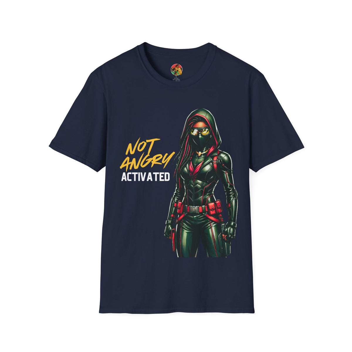 Black Woman Vigilante | Adult Unisex Softstyle T-Shirt  | Street Justice Fashion