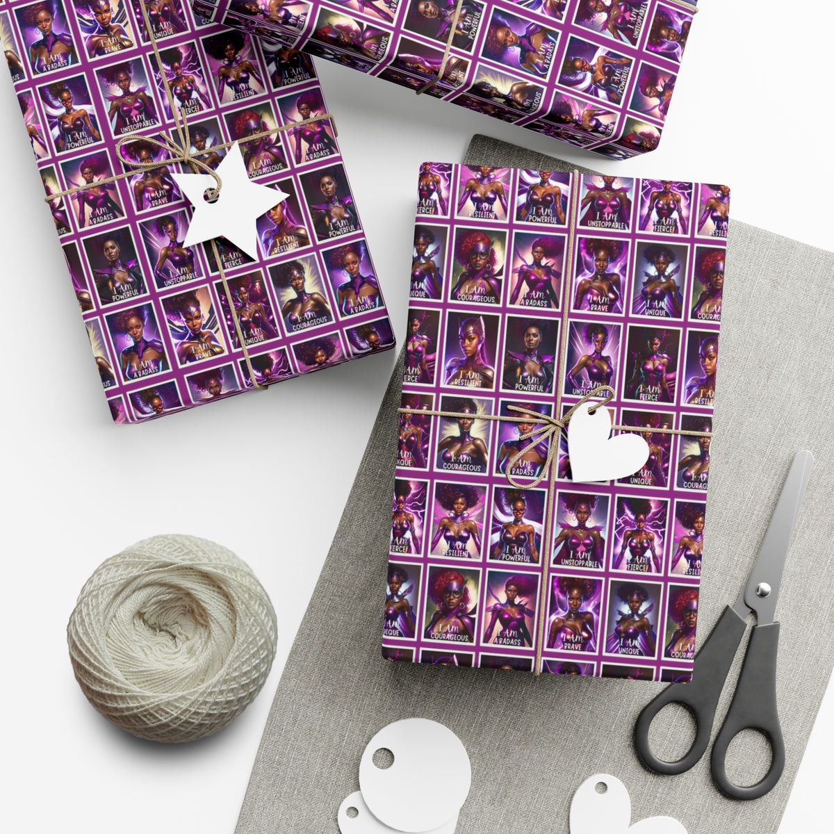 I AM A SUPERHERO | Gift Wrap Paper | Bookish Empowerment Edition