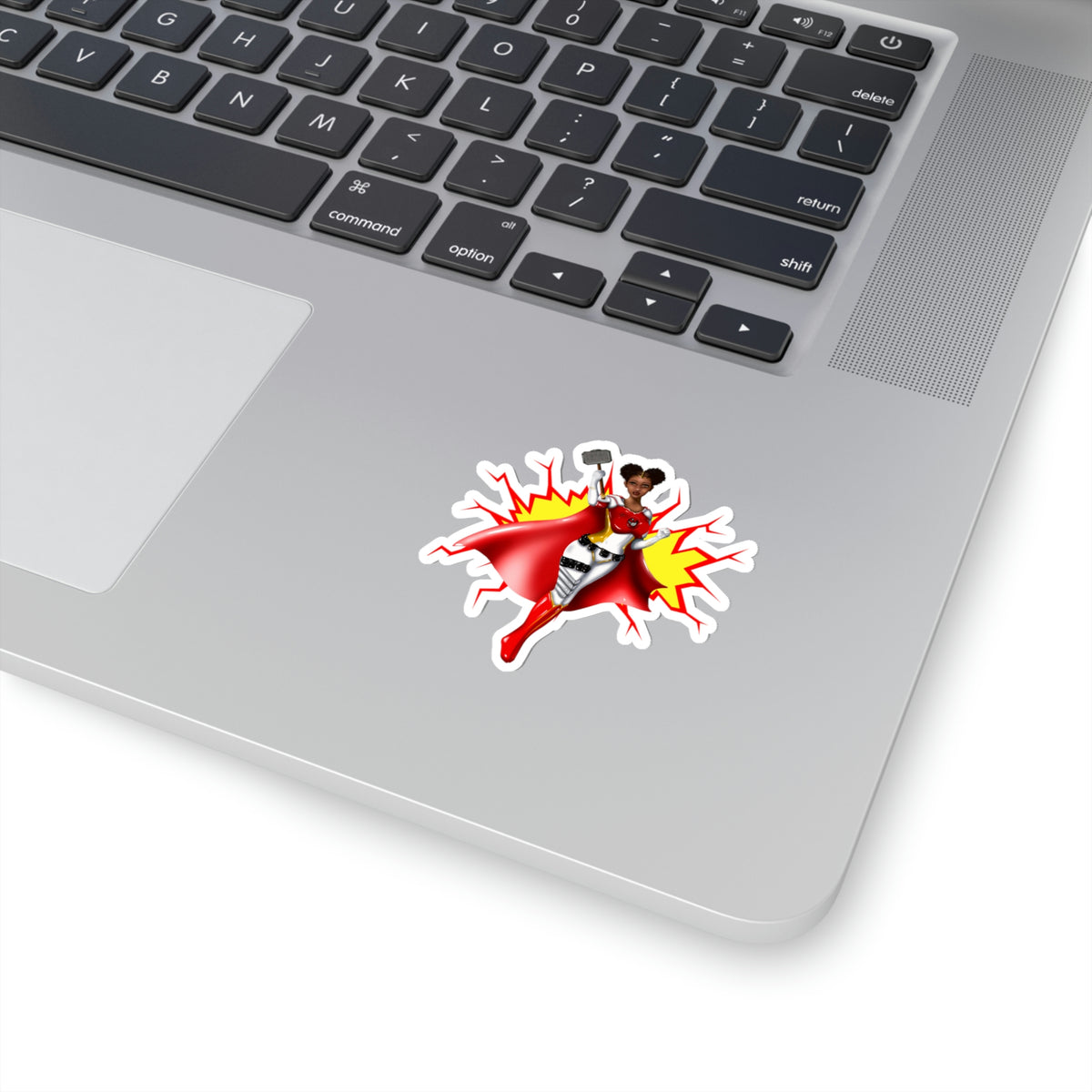 Power in the Puffs Superhero |  Kiss-Cut Stickers | African American Stickers