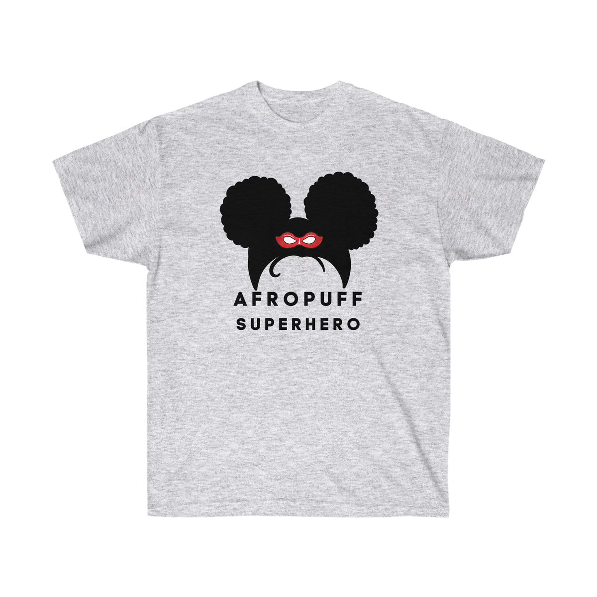 Afro Puff Superhero | Adult Unisex Ultra Cotton Tee | Superhero Fashion