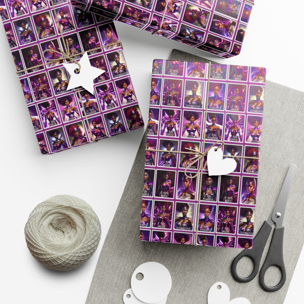 I AM A SUPERHERO | Gift Wrap Paper | Bookish Empowerment Edition