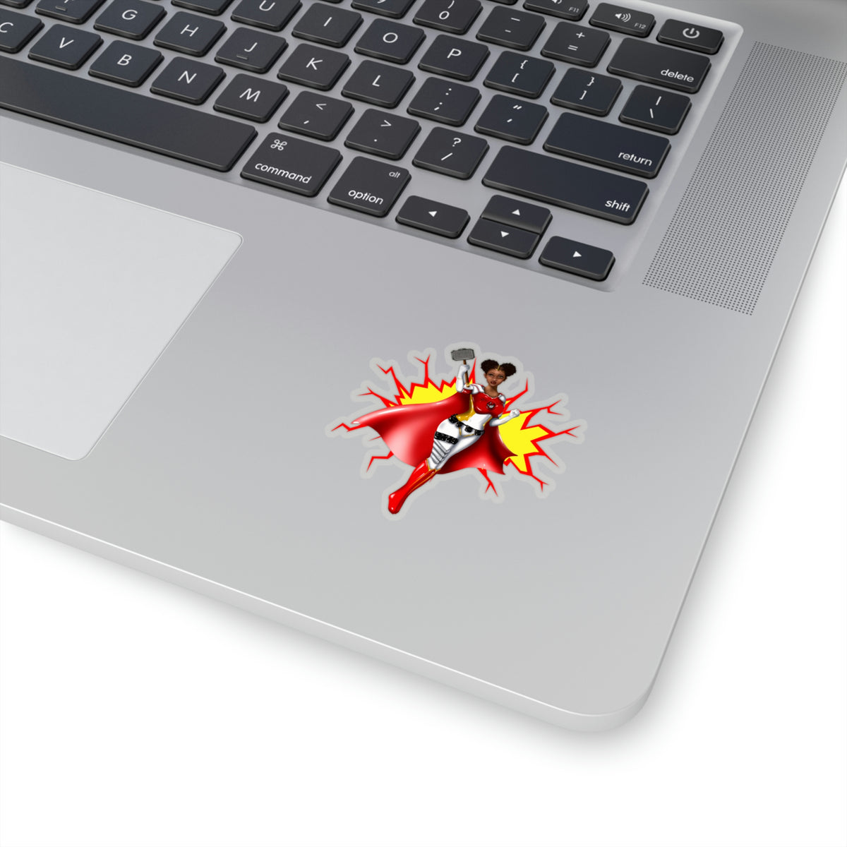 Power in the Puffs Superhero |  Kiss-Cut Stickers | African American Stickers