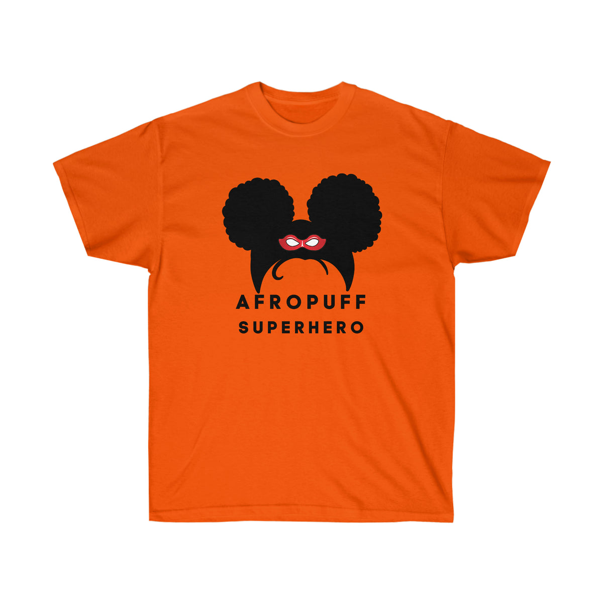 Afro Puff Superhero | Adult Unisex Ultra Cotton Tee | Superhero Fashion