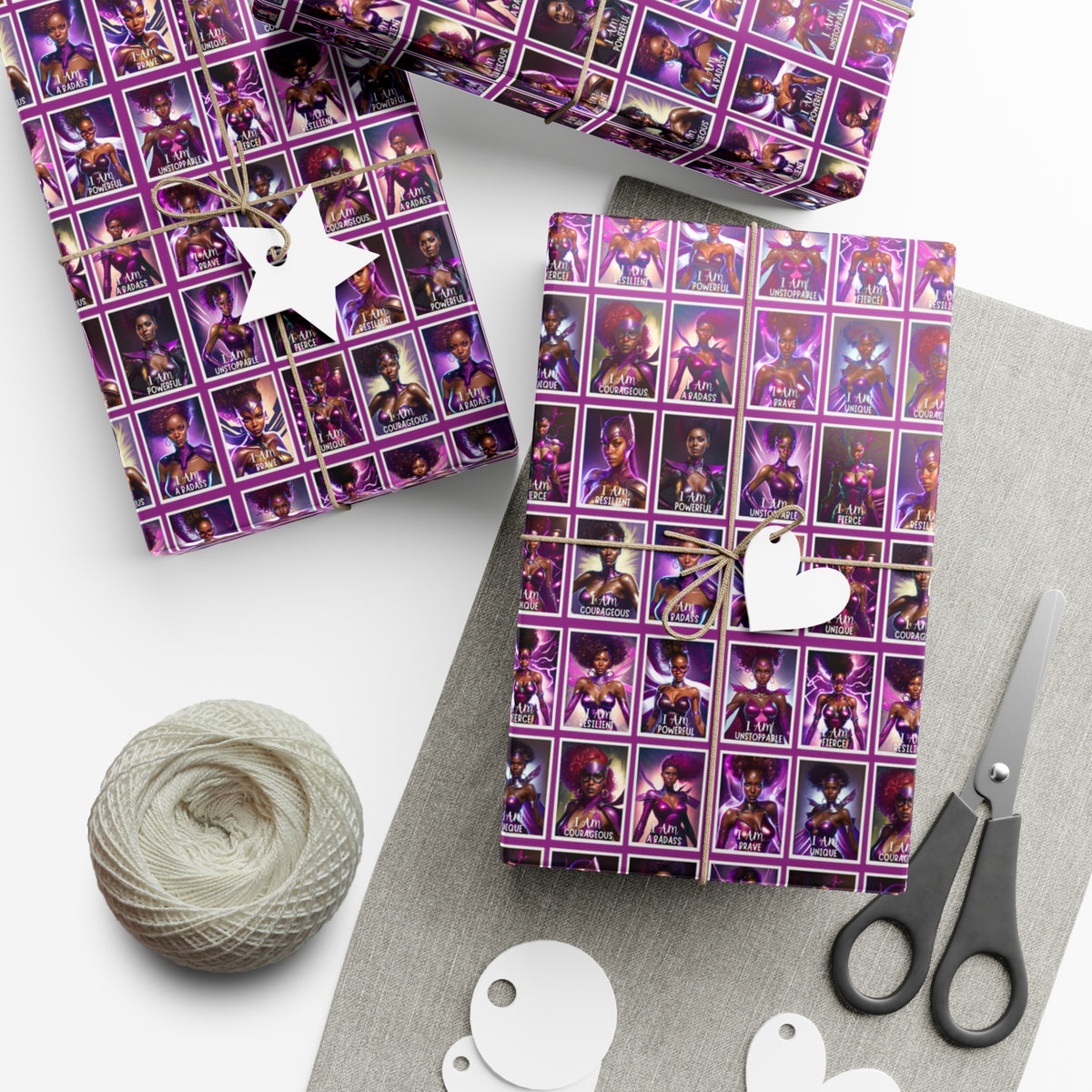 I AM A SUPERHERO | Gift Wrap Paper | Bookish Empowerment Edition